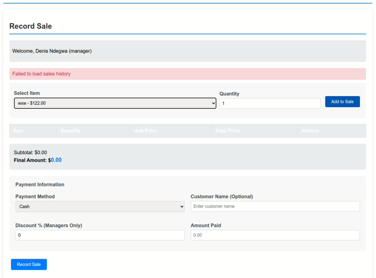 Retail Dashboard